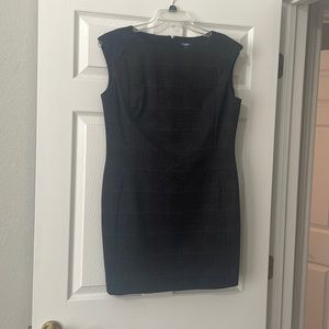 Chaps dress black/grey/red- size LG